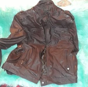 INC International Concepts Faux Leather Jacket